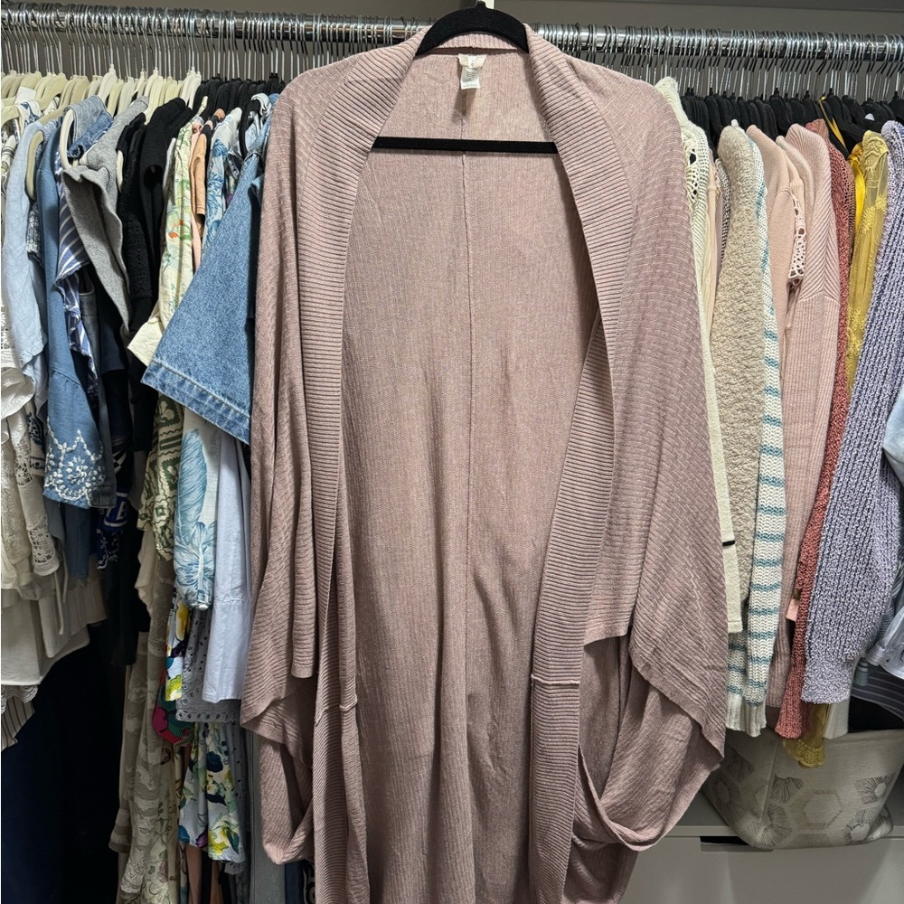 ✨ 2/$40 ✨ lululemon athletica Mauve Open-Front Cardigan